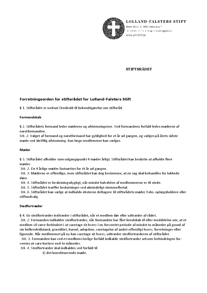 Forretningsorden 191120 Godkendt