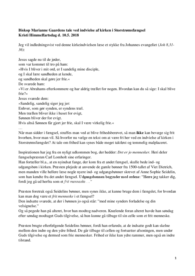 Biskoppens tale ved indvielse af Statsfængslet Storstrøm 100518.pdf